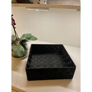 Black Woven Storage Basket